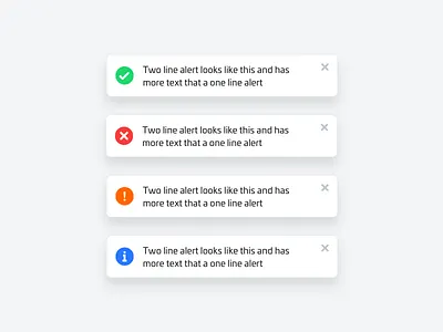 Web Alerts alerts error failed failure nudds pop up success toasts warning web