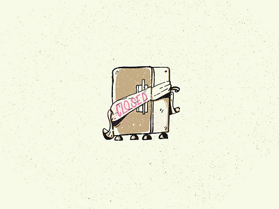 Totally Closed illustration texture vector