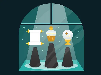 Tale of 3 Infographics computer crystal ball device fortune lemonly magic michael mazourek mike mazoo phone potion scroll window