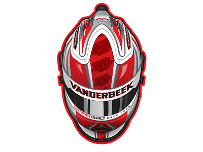 Race Helmet Illustration dirt helmet motorsports race car racing