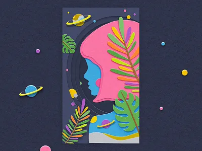 Girl Illustration girl illustration star