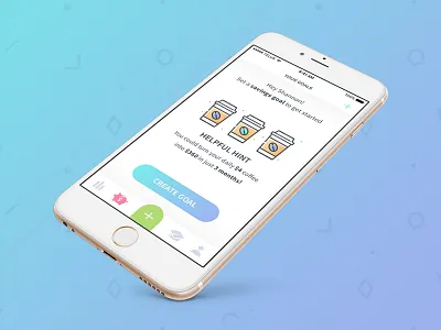 Wealthly App - Empty State app fintech gradient illustration ios iphone ui ux