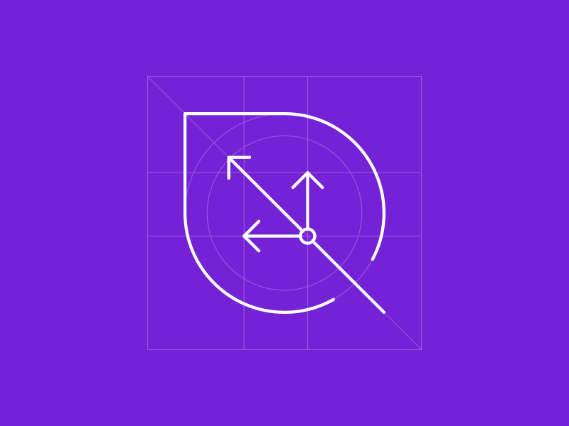 Playbook design grow leaf logo logo design logo grid play playbook purple purple logo