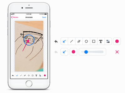 Annotate Mode annotate app edit image ios iphone markup ui