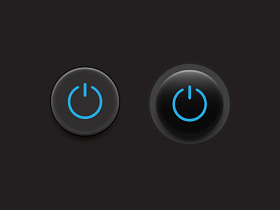 Power button adobe illustrator button power ui ux vector