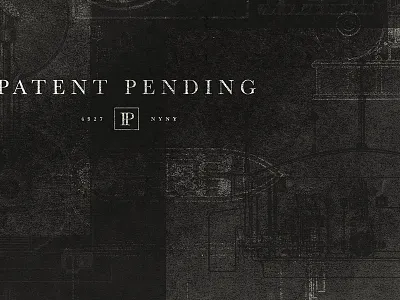 Patent Pending Branding alcohol bar drinks grid monogram nyc p patent patent pending speakeasy tesla