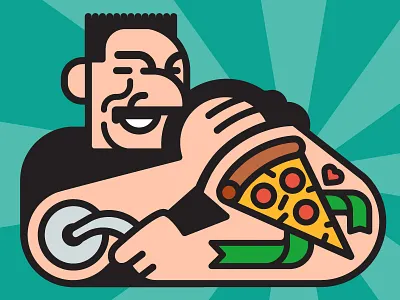 Yo, Vinny! ink pizza sticker stickermule tat tattoo vinny