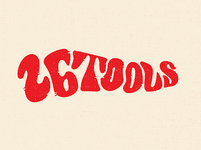 Groovy lettering logo psychedelic