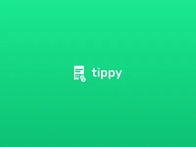 Tippy – Tip Calculator brand calculator illustrator logo sketch tip vector