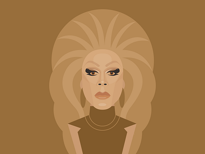 RuPaul drag queen gay hollywood icon illustration lgbt portrait rupaul rupauls drag race television vector