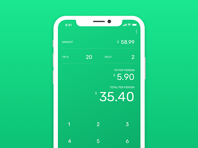 Tippy – Tip Calculator app brand calculator illustrator logo mobile sketch splash tip ui vector