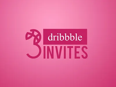 3 INVITES brand branding creative creativity drafts dribbble graphicdesign invite invites logo mascot photography