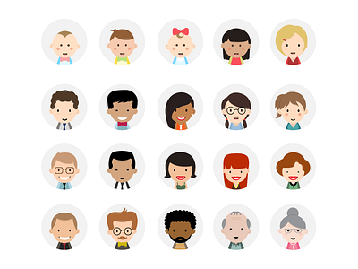 Personas icon illustrator