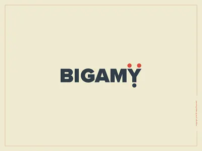 Bigamy Logotype bigamy expressive typography flat graphic design logo logotype minimal simple smart type word wordmark
