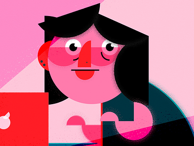 Self Portrait II illustration illustrator portrait self portrait vector