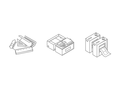 Icon Set Concept icons illustration isometric
