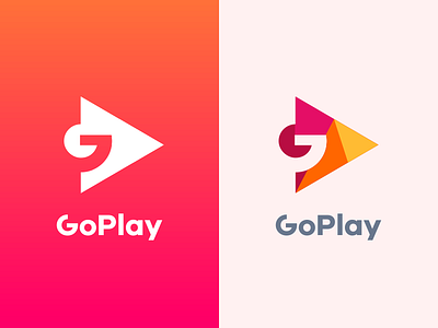 GoPlay button g go icon logo logogram logos monogram monoline music play start