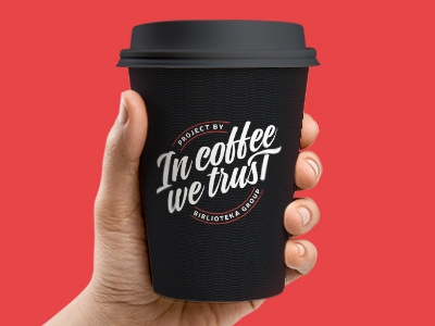 In Coffee We Trust brand brandidentity branding design designer graphicdesign logo logodesign logonew logotype minimal type