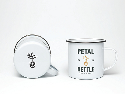 Nettle illustration mockup nettle tea typography