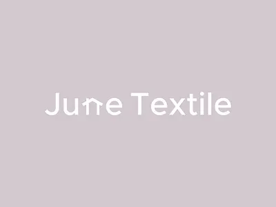 June Textile Logo branding home house identity june logo textile