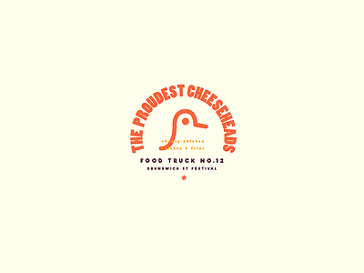 Cheesy Chick branding chicken food identity logo minimal retro south vintage