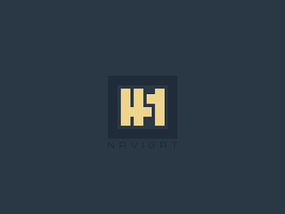 H1 acronym bold clean h1 lines logo minimal navigat powerful rectangles symbol