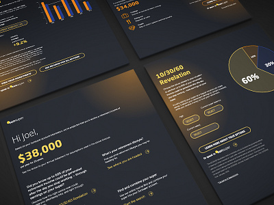 Superannuation Dashboard dashboard facts information design information layout superannuation web design website