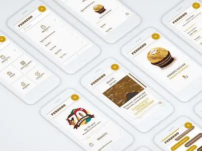 Ferrero - Mobile Web Design app application case study design experience information architecture interface mobile ui ux webapp website