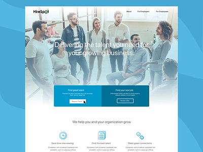 Staffing Agency Website agency landing page staffing ui web website