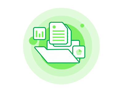 Assets colors development experiment gradient green illustration minimal strategy tech