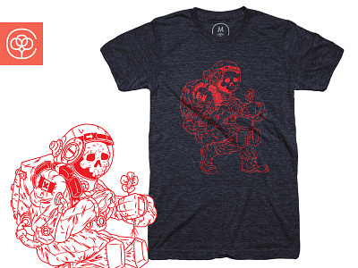 Life on Mars Shirt apparel astronaut clothing flowers illustration life mars planet planets shirt space t shirt