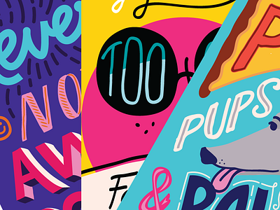 Illustrations Sneak Peek cards dog fun illustration