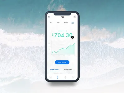 Initial designs for water filtration device Rocean app application art art direction branding chart digital ui user experience ux web web design