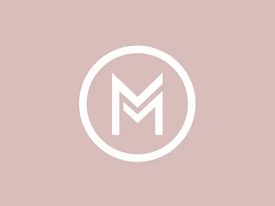 Double M clean icon logo m modern monogram simple