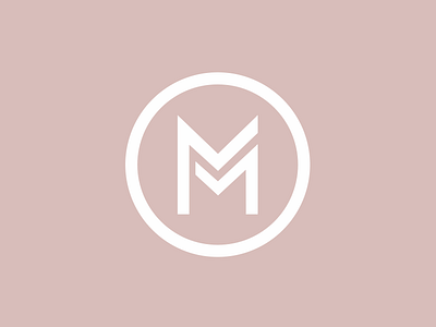 Double M clean icon logo m modern monogram simple