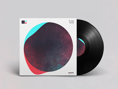 Blood Moon Album Art abstract album art branding graphic design music record art typography vinyl