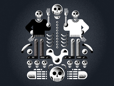 Hello Skeleton! 2d design illustration skeleton vector