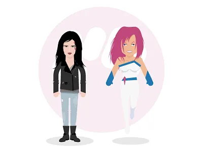 Jessicajones charadesign comics illustration jessica jones marvel netflix vector