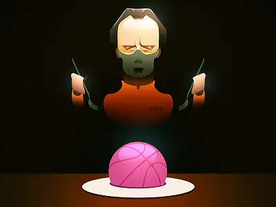 Dribbble -- The hunger is real! dribbble hannibal illustrator lecter photoshop sketchbook pro vector