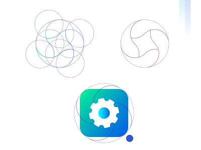 Logotype making process golden ratio logo logotype wheel