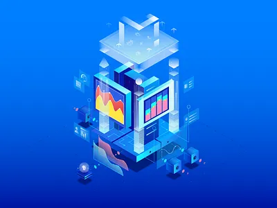 Splash screen ai analysis bitcoin blockchain data illustration m mesh splash screen trend