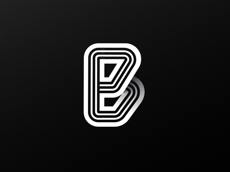B - Test logo. logotype type typography