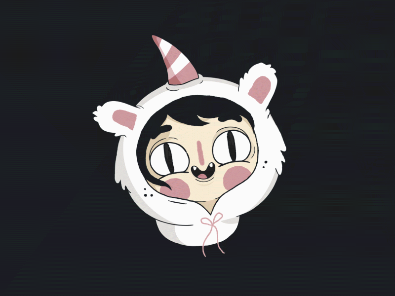 Unicawns adventure time animation bear cartoon cute eskimo gif happiness kawaii kazmology panda unicorn