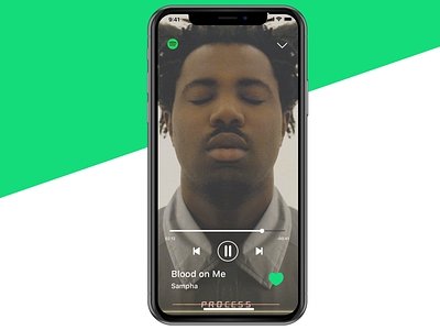 Music App • Full player album app cover interface iphone iphonex music player sampha streaming ui ux