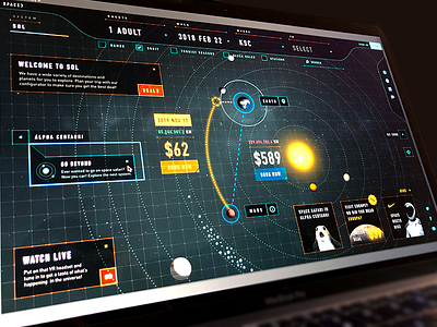 Spaced Configurator (WIP) configurator design futuristic interface planets sketch solar space spacedchallenge system ui universe