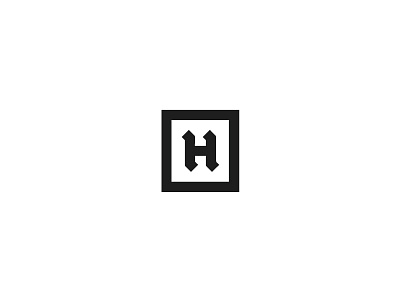 Heywood Logo black and white blackletter classy gentleman logo logo and identity logo mark masculine simple tuxedo