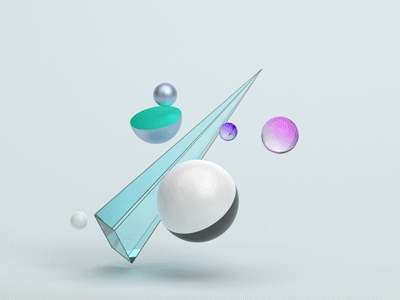 Geometric shapes 3d abstract design geometric loop minimal minimalism motion pastel render simple sphere