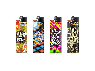 Flick My Bic brand design cpg graphic design logo design packaging design