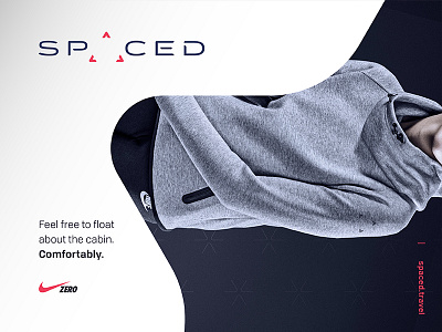 SPACED challenge Logo / Ad / Nike Zero concept ad challenge concept design gravity logo nike space spaced triangle zero