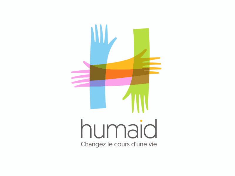 Humaid Logo Motion 2d after colorful design effect hand humaid motion puppet rig